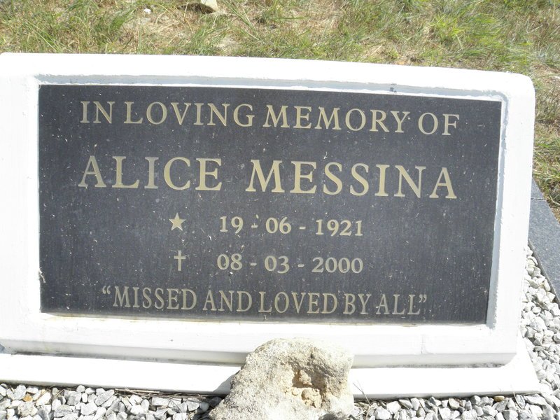 MESSINA Alice 1921-2000