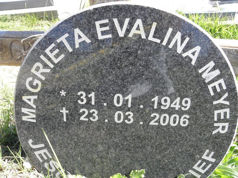 MEYER Magrieta Evalina 1949-2006