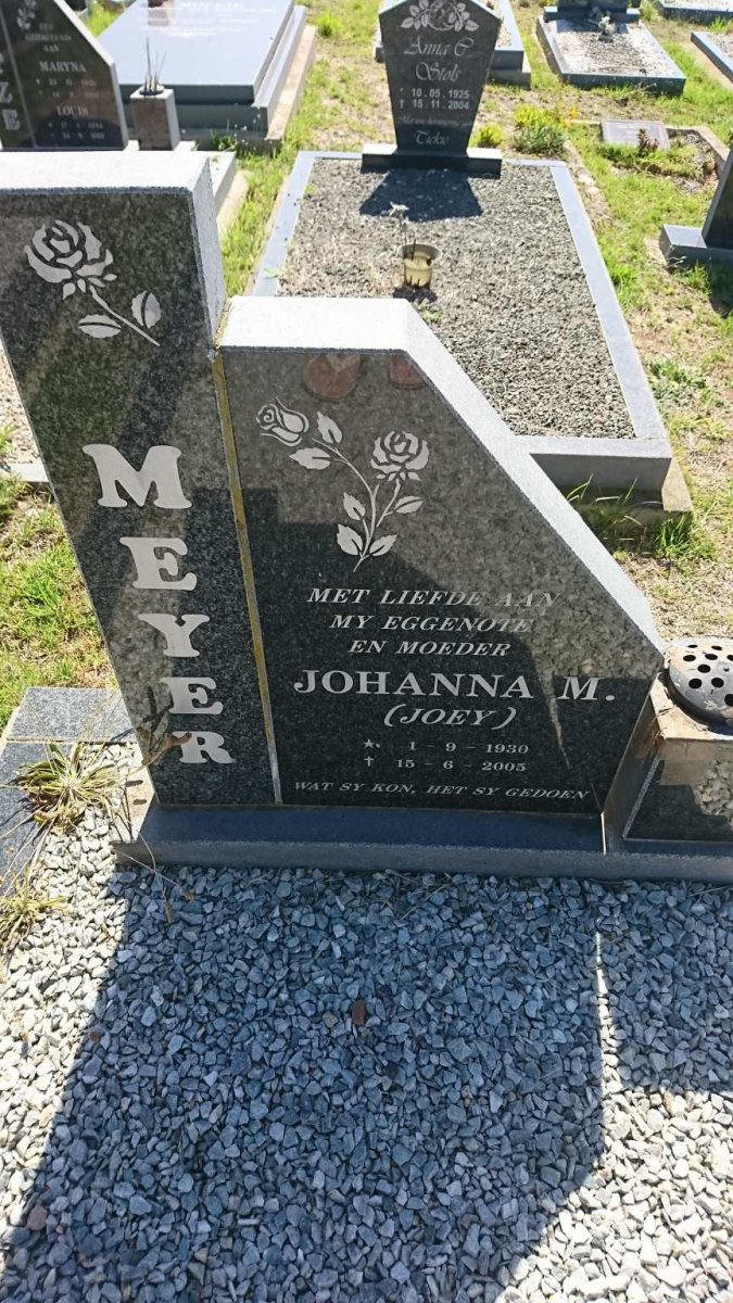 MEYER Johanna M. 1930-2005
