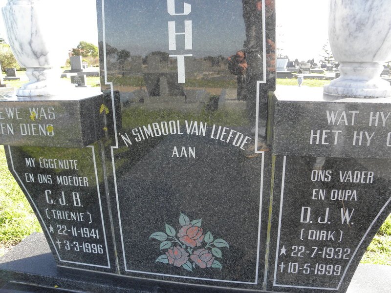 MESCHT D.J.W., van der 1932-1999 &amp; C.J.B. 1941-1996