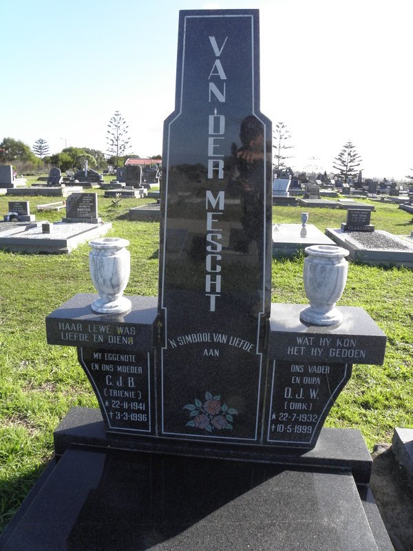 MESCHT D.J.W., van der 1932-1999 &amp; C.J.B. 1941-1996