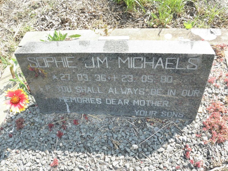 MICHAELS Sophie J.M. 1936-1980