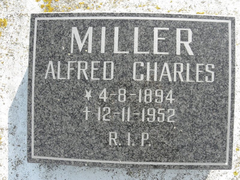 MILLER Alfred Charles 1894-1952