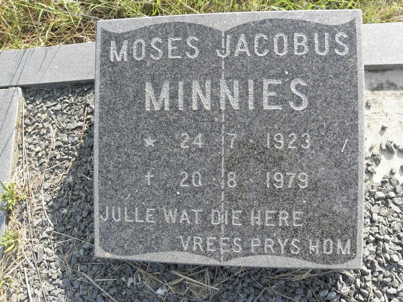 MINNIES Moses Jacobus 1923-1979