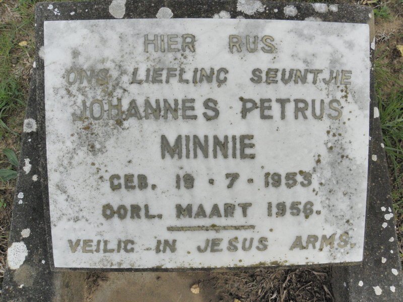 MINNIE Johannes Petrus 1953-1956