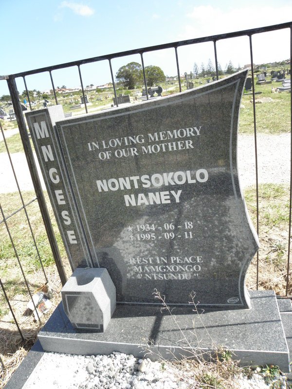 MNGESE Nontsokolo Naney 1934-1995