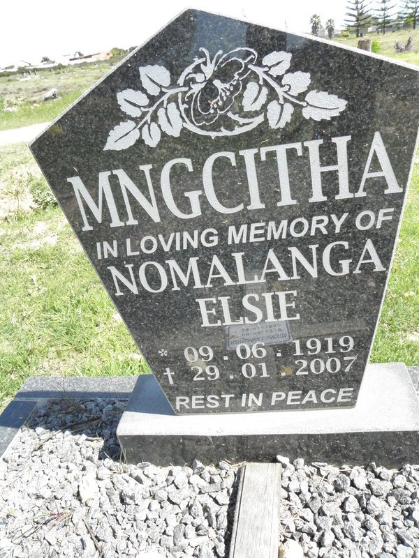 MNGCITHA Nomalanga Elsie 1919-2007