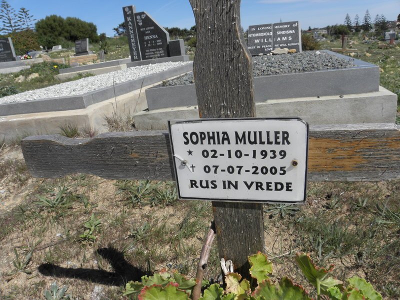 MULLER Sophia 1939-2005