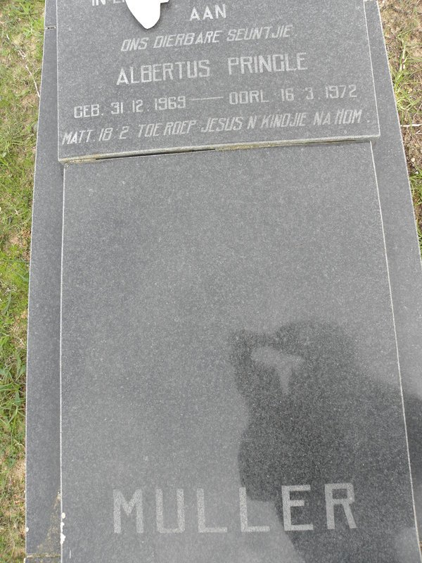 MULLER Albertus Pringle 1969-1972