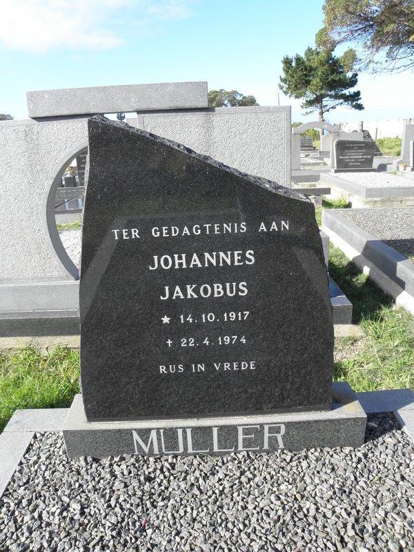 MULLER Johannes Jakobus 1917-1974