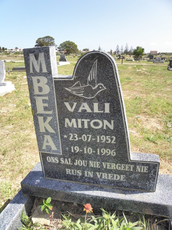MBEKA Vali Miton 1952-1996