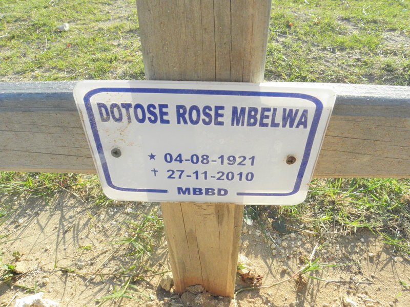 MBELWA Dotose Rose 1921-2010