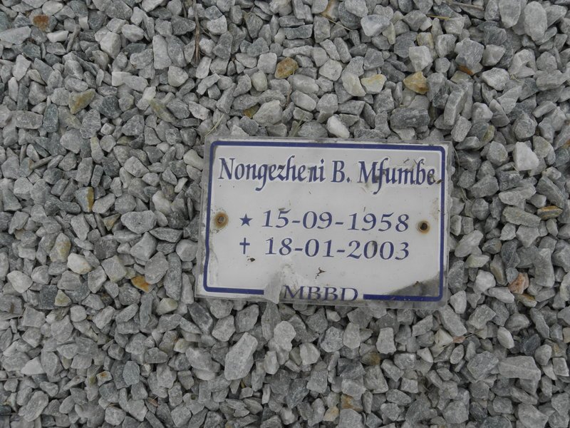 MFUMBE Nongezheni 1958-2003