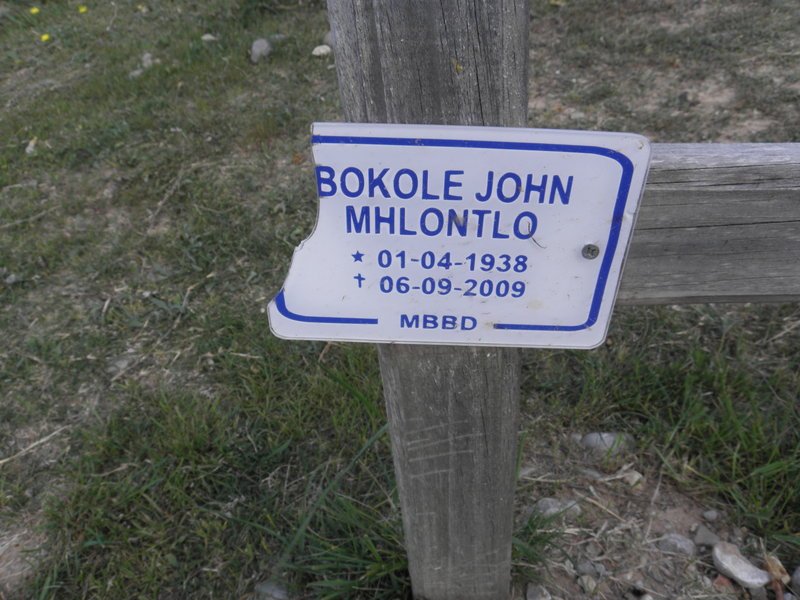 MHLONTLO Bokole John 1938-2009