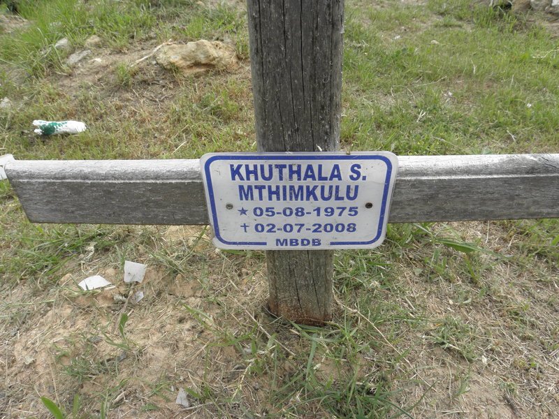 MTHIMKULU Khuthala S. 1975-2008