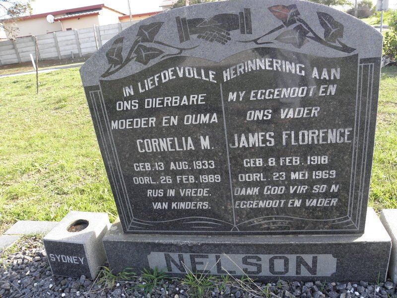 NELSON James Florence 1918-1969 &amp; Cornelia M. 1933-1989