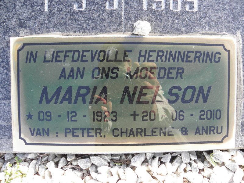 NELSON Maria 1923-2010
