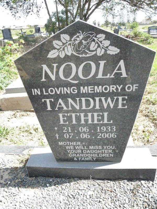 NQOLA Tandiwe Ethel 1933-2006