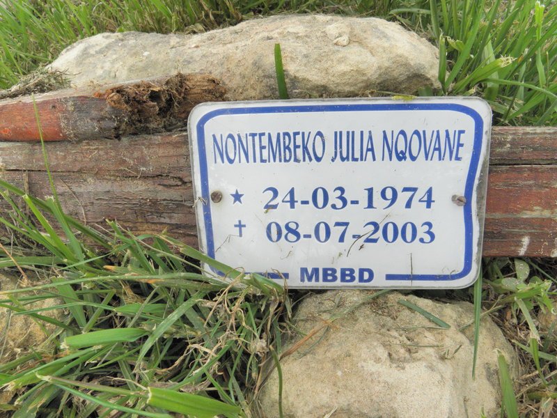 NQOVANE Nontembeko Julia 1974-2003