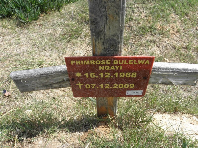 NQAYI Primrose Bulelwa 1968-2009