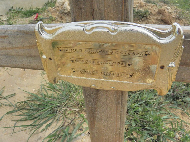 OCTOBER Harold Johannes 1945-2011