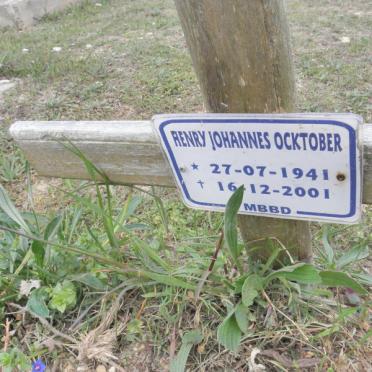 OCKTOBER Henry Johannes 1941-2001