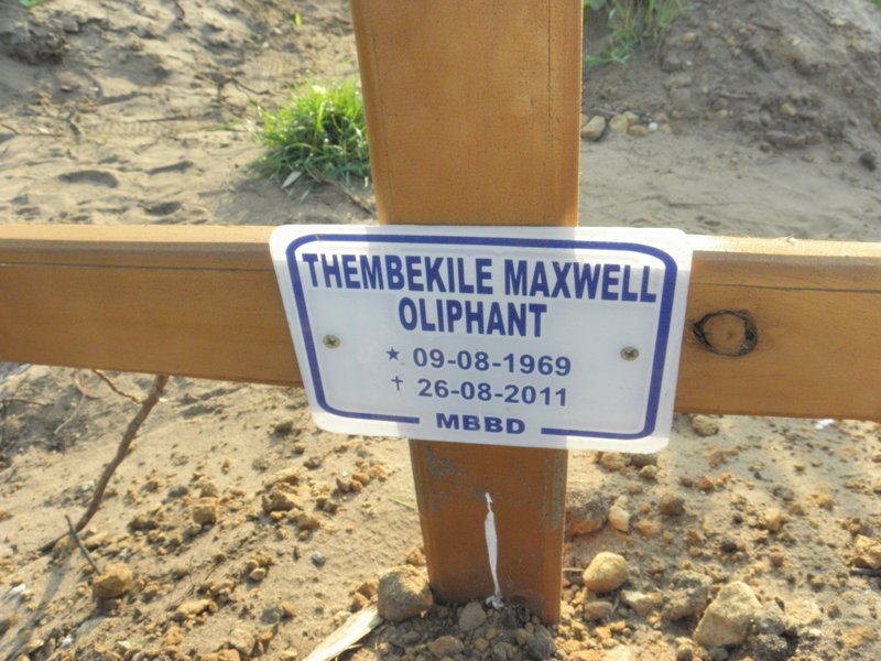 OLIPHANT Thembekile Maxwell 1969-2011