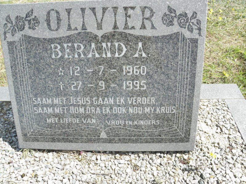 OLIVIER Berand A. 1960-1995