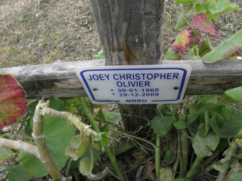 OLIVIER Joey Christopher 1960-2009