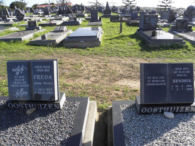 OOSTHUIZEN Hendrik 1915-1998 &amp; Freda VIVIER 1924-2001