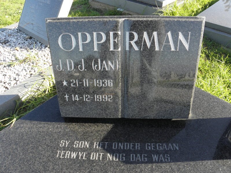 OPPERMAN J.D.J. 1936-1992
