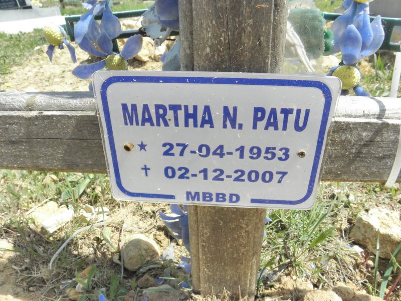 PATU Martha N. 1953-2007