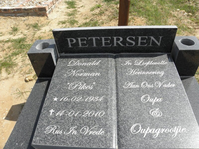 PETERSEN Donald Norman 1934-2010 