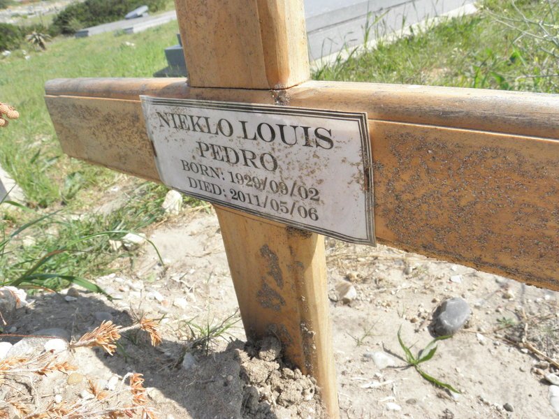 PEDRO Nieklo Louis 1929-2011