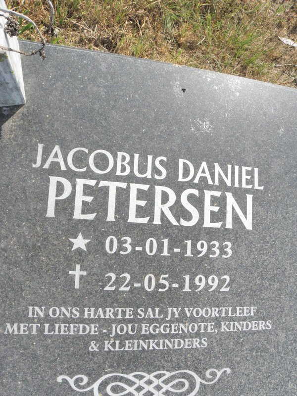 PETERSEN Jacobus Daniel 1933-1992