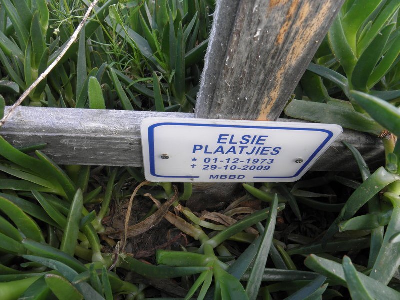 PLAATJIES Elsie 1973-2009