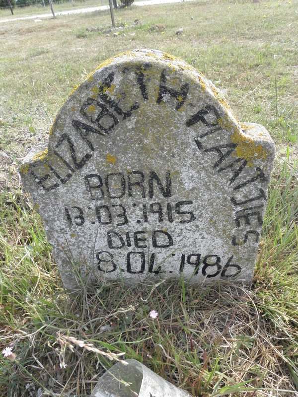 PLAATJIES Elizabeth 1915-1986