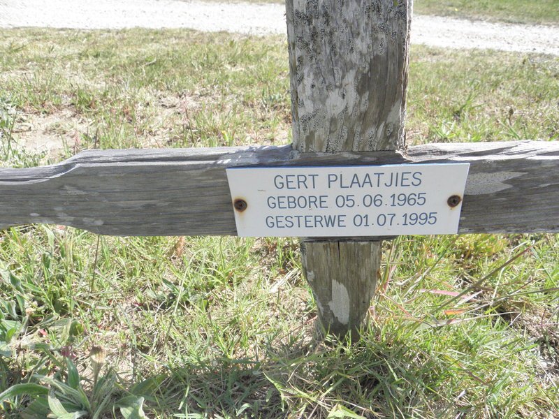 PLAATJIES Gert 1965-1995