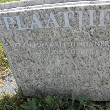 PLAATJIES Johanna 1915-1990