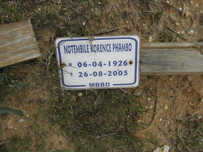 PHAMBO Notembile Korence 1926-2005