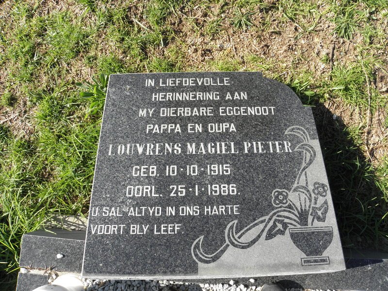 PIENAAR Louwrens Magiel Pieter 1915-1986