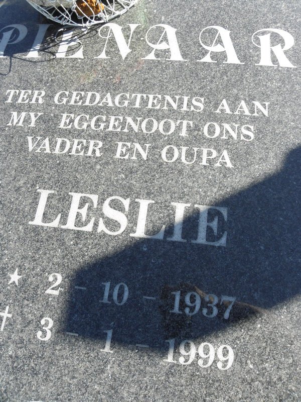 PIENAAR Leslie 1937-1999