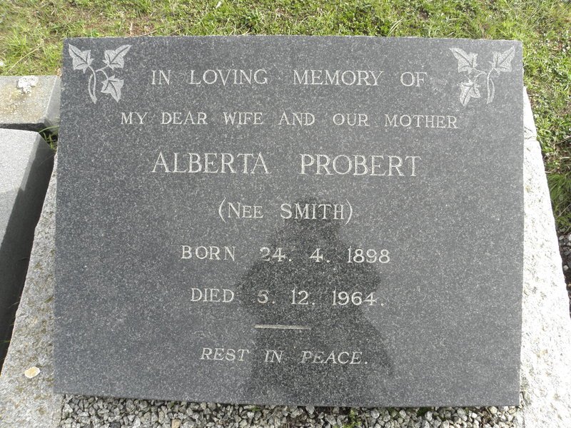 PROBERT Alberta nee SMITH 1898-1964