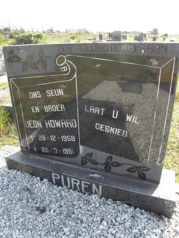 PUREN Deon Howard 1958-1981