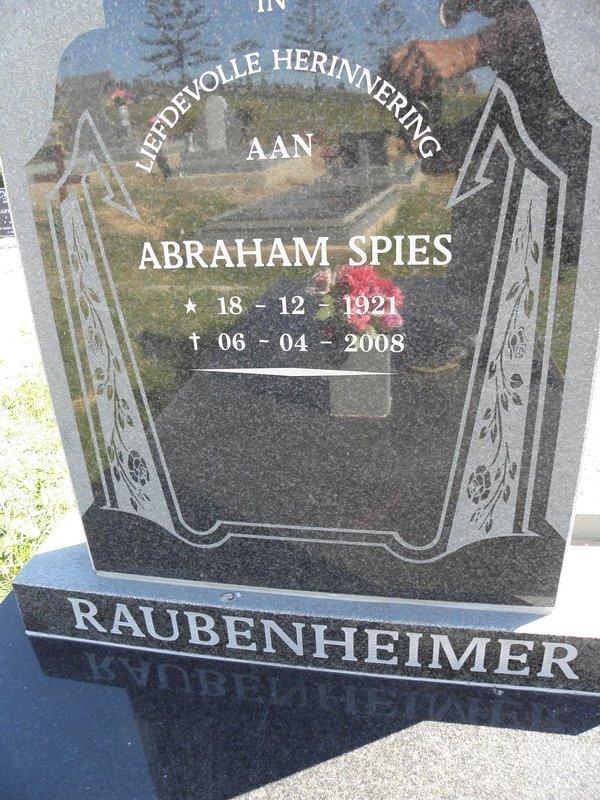 RAUBENHEIMER Abraham Spies 1921-2008