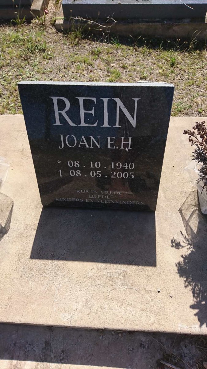 REIN Joan E.H. 1940-2005