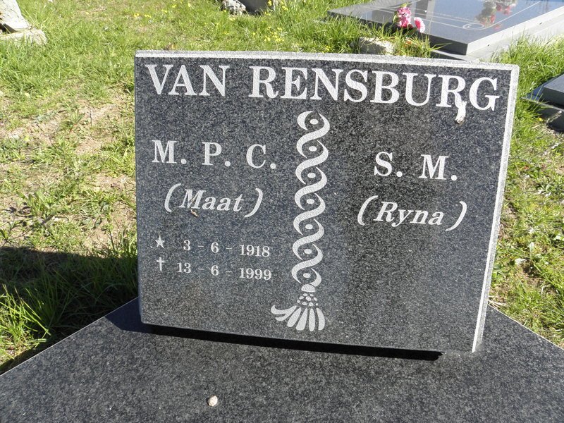 RENSBURG M.P.C., van 1918-1999 &amp; S.M. ?-?