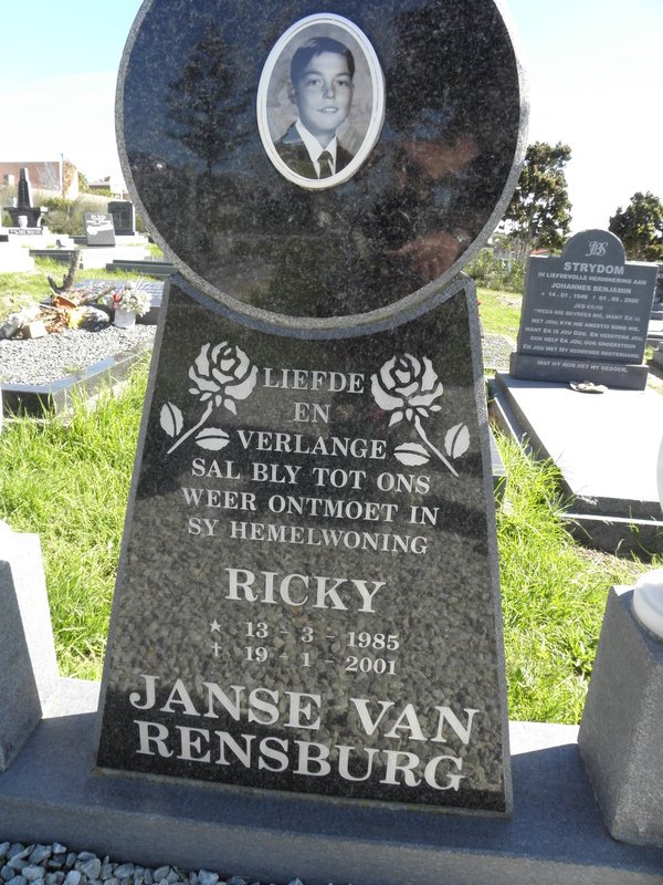 RENSBURG Ricky, Janse van 1985-2001