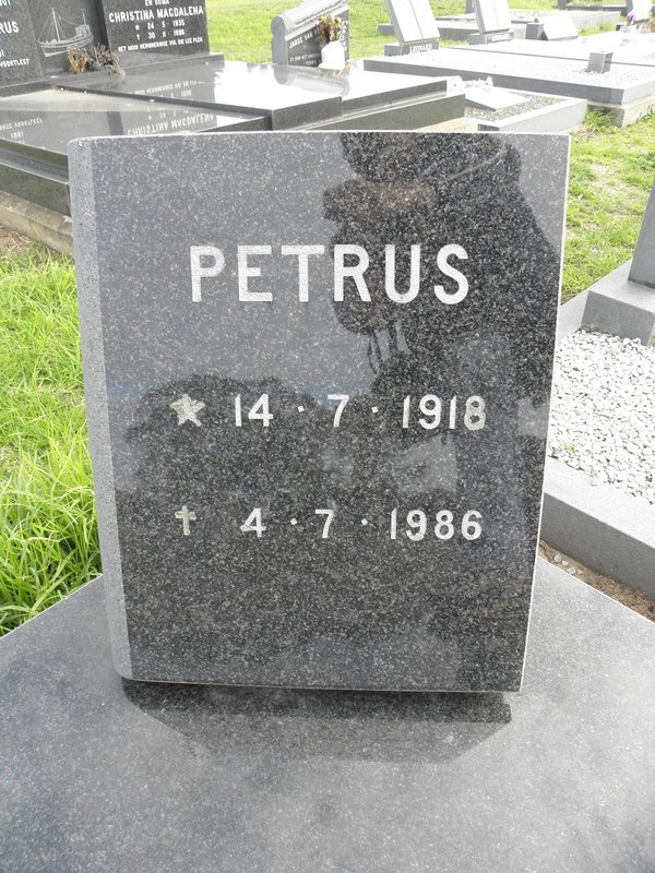 RENSBURG Petrus, Jansen van 1918-1986