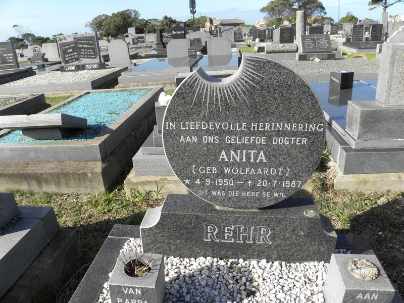 REHR Anita nee WOLFAARDT 1950-1987